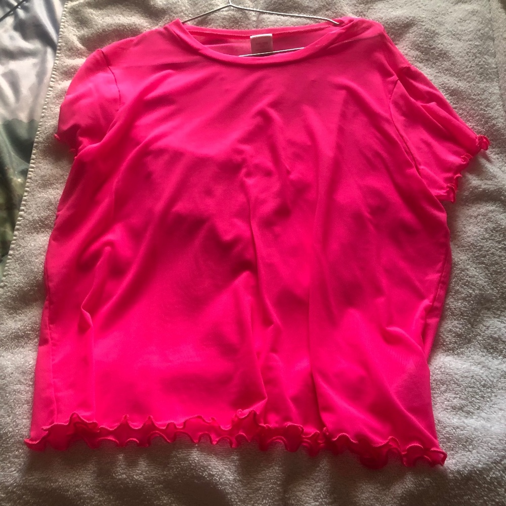 Pink Mesh Shirt